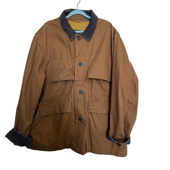 Timberland Other - Timberland  Field Jacket Brown Canvas Corduroy XXL Chore Coat GORPCORE Vintage